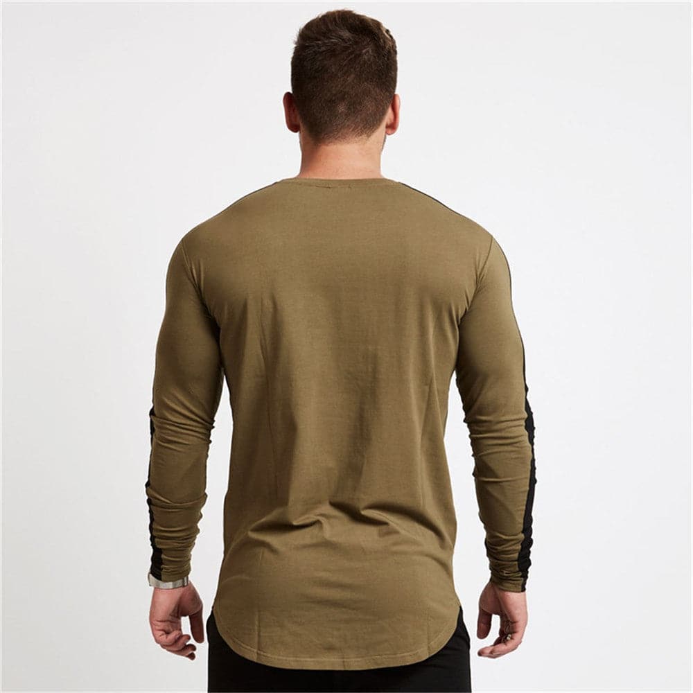 AlphaLift Elite "Midwest" Long Sleeve | Black Striped - Official AlphaLift Fit