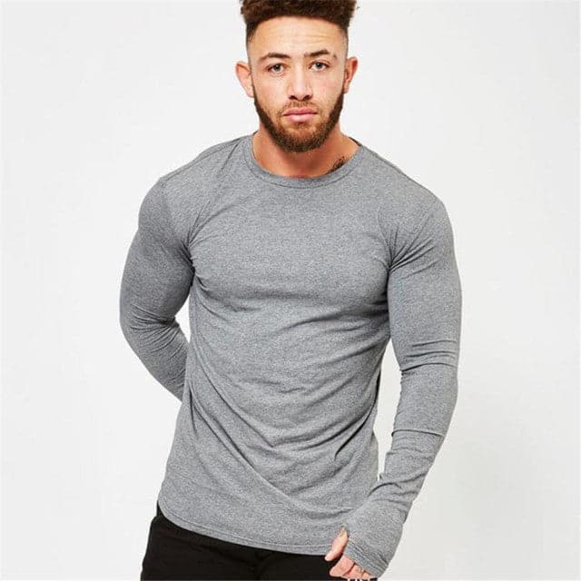 AlphaLift Elite "Midwest" Long Sleeve | Light Gray - Official AlphaLift Fit