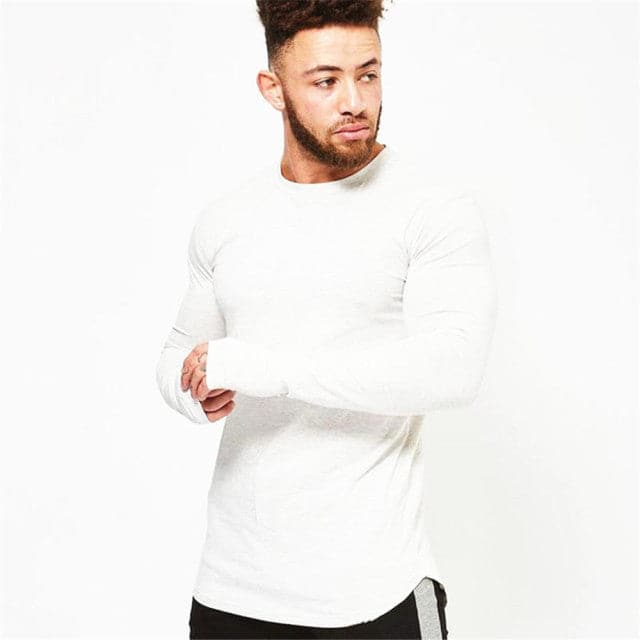 AlphaLift Elite "Midwest" Long Sleeve | Light Gray - Official AlphaLift Fit