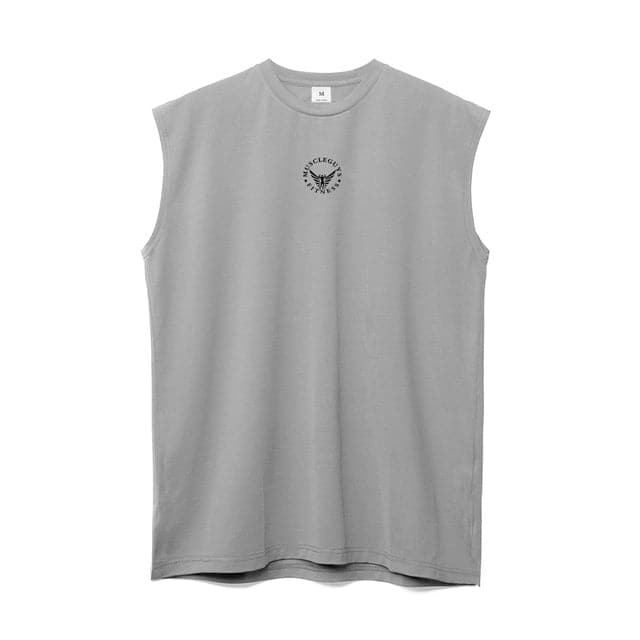 AlphaLift Elite "Mission" Sleeveless Tank | Gray - Official AlphaLift Fit