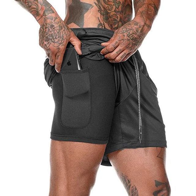AlphaLift Elite "Operative" 2-in-1 Shorts | Dark Grey - Official AlphaLift Fit