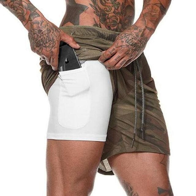 AlphaLift Elite "Operative" 2-in-1 Shorts | Desert Camo - Official AlphaLift Fit