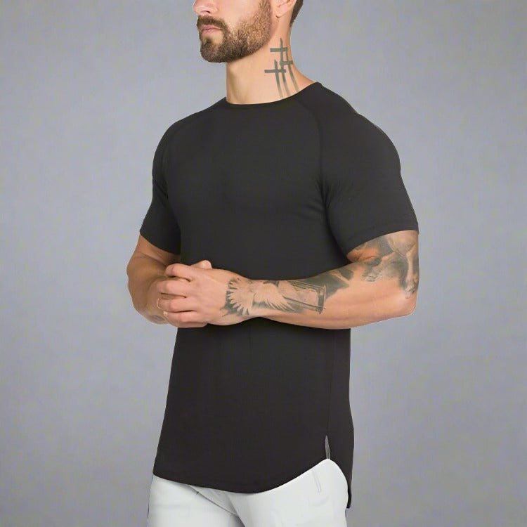 AlphaLift Elite "Raven" Fitted Tee | Black - Official AlphaLift Fit