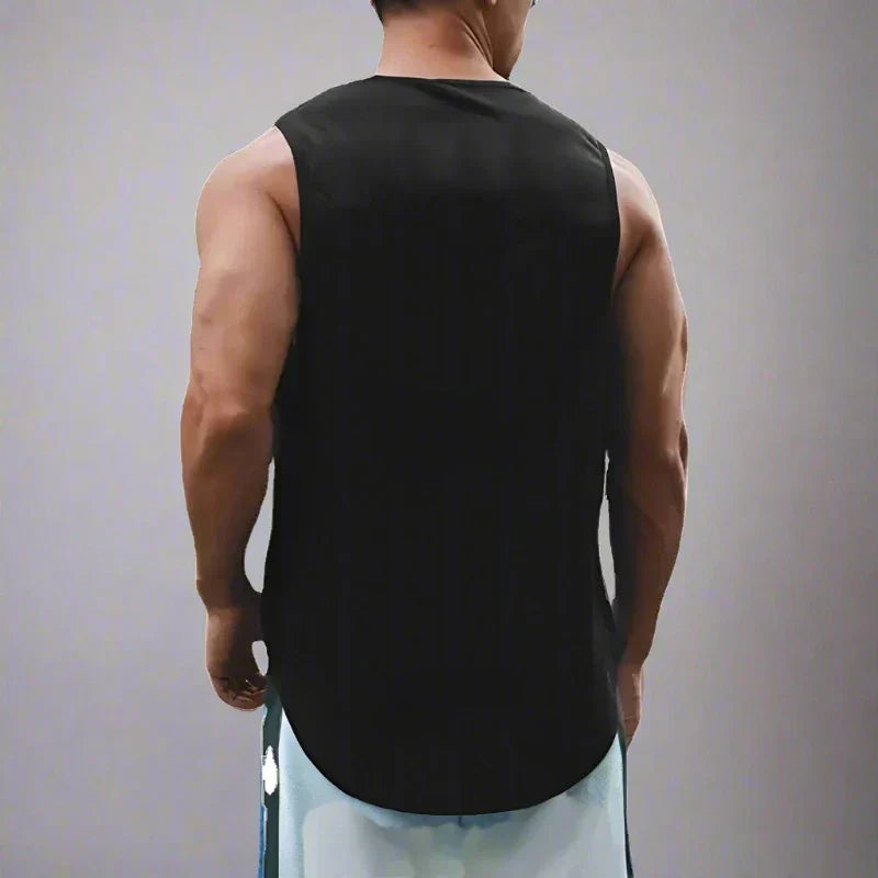 AlphaLift "Executive" Sleeveless Vest Tank | Black - Official AlphaLift Fit