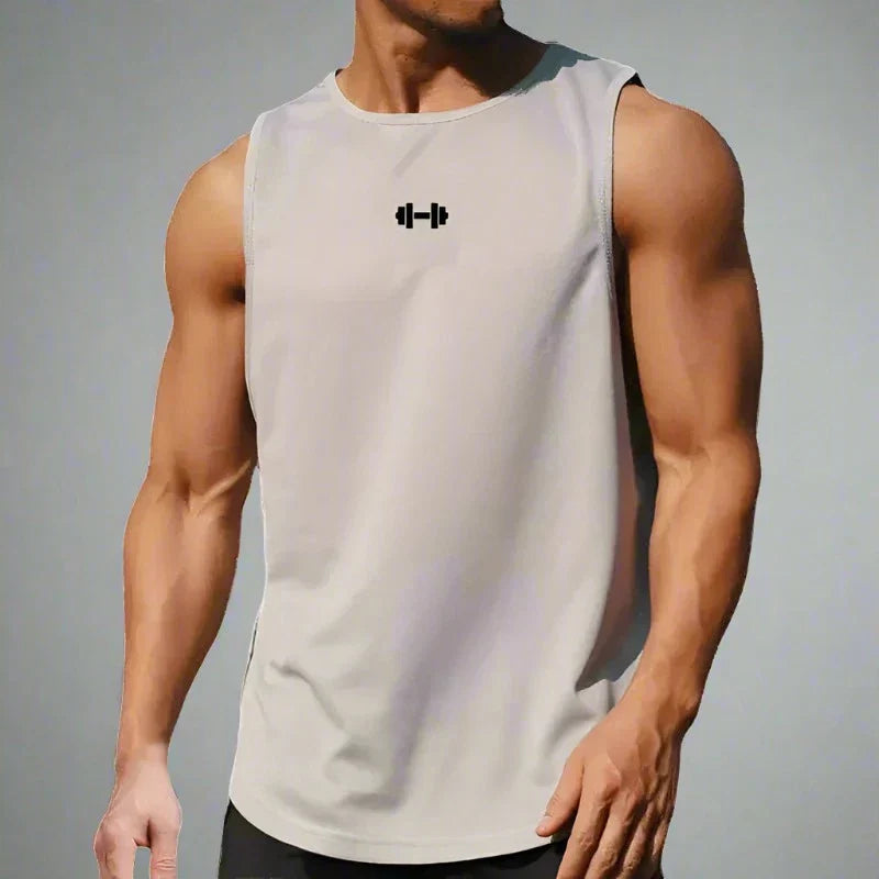 AlphaLift "Executive" Sleeveless Vest Tank | White - Official AlphaLift Fit