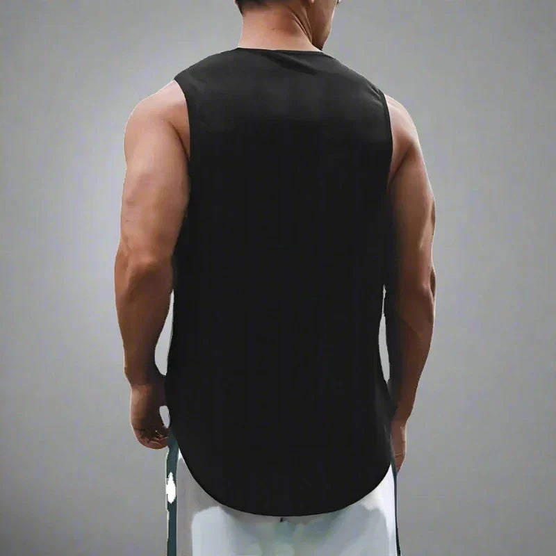 AlphaLift "Executive" Sleeveless Vest Tank | White - Official AlphaLift Fit