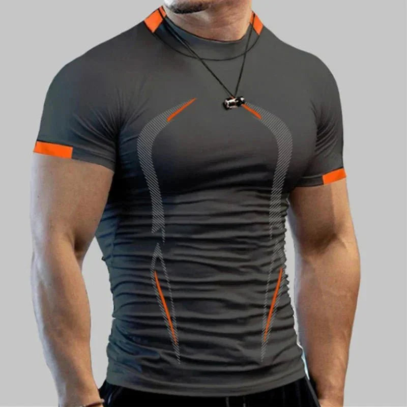 AlphaLift "Ghost" Fitted Compression T-shirt | Red - Official AlphaLift Fit