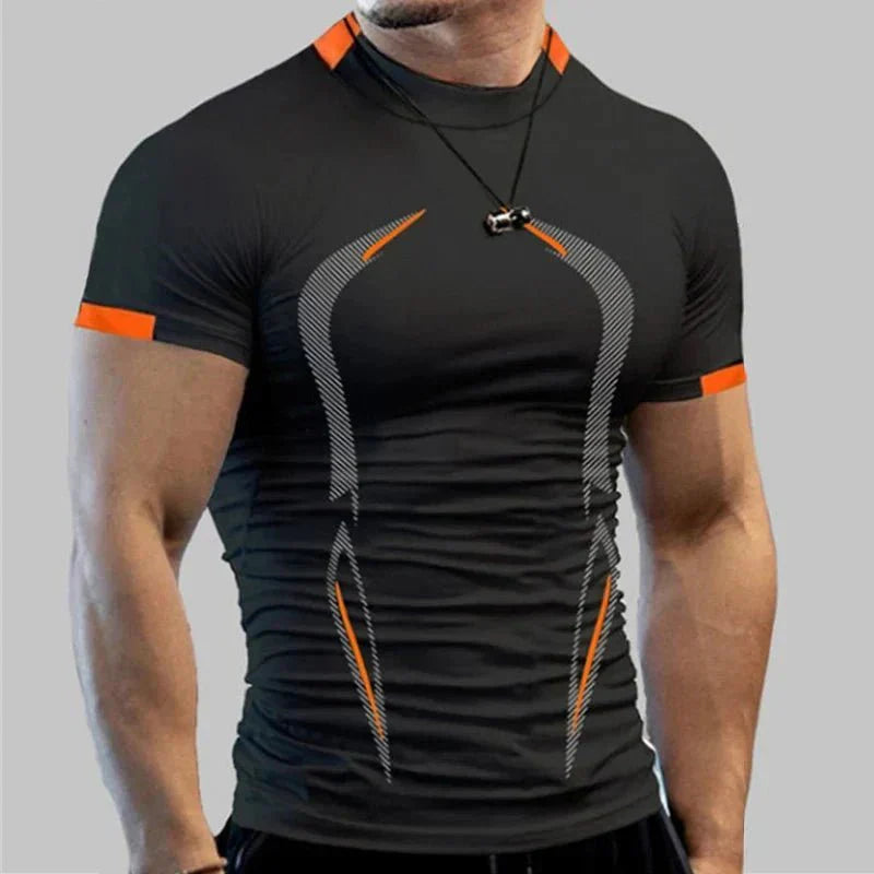 AlphaLift "Ghost" Fitted Compression T-shirt | Red - Official AlphaLift Fit