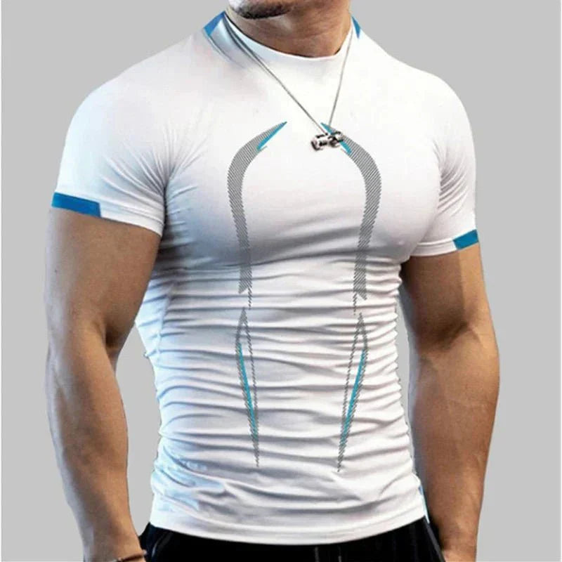 AlphaLift "Ghost" Fitted Compression T-shirt | Red - Official AlphaLift Fit