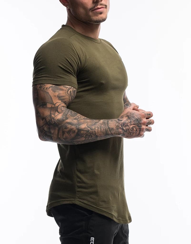 AlphaLift "Showtime" Fitted Tee | Army - Official AlphaLift Fit