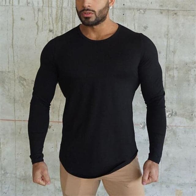 AlphaLift "Steeze" Fitted Long Sleeve | Dark Grey - Official AlphaLift Fit