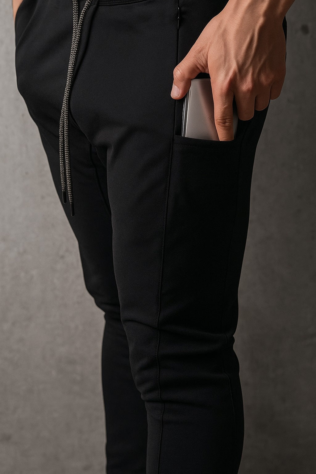 Alpha Lift "Apex Tech" | Premium Lifting Series | Tapered Tech Joggers | Dark Gray