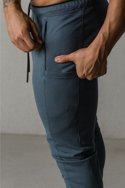 Alpha Lift "Apex Tech" | Premium Lifting Series | Tapered Tech Joggers | Elusive Gray